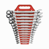 WRENCH SET COMBINATION REVERSE RATCHETING 13 PC 5/16" - 1" (GEA-9509N)