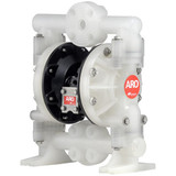 1" DIAPHRAGM PUMP, 47 GPM MAX, NON-METALLIC, ALUM CENTER, POLY MANIFOLDS (CENTER FLANGED), SS HARDWARE, POLY SEAT, SANTOPRENE BALL / DIAPHRAGM (ARO-6661AF-3EB-C)
