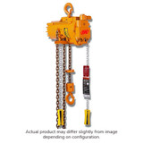 HOIST AIR 1/2 TON 10 FT LIFT W/ 4 BUTTON PENDANT CONTROL, MANUAL TROLLEY, FAB CHAIN BUCKET (ING-ML500K-3DA10-C6U)