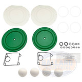 FLUID SECTION SERVICE KIT (PTFE BALL / DIAPHRAGM) (ARO-637401-TT)