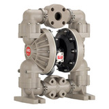 2" DIAPHRAGM PUMP, 145 GPM MAX, NON-METALLIC, ALUM CENTER, POLY 3PC MANIFOLDS (CENTER FLANGED), SS HARDWARE, POLY SEAT, SANTOPRENE BALL / DIAPHRAGM (ARO-6662A3-3EB-C)