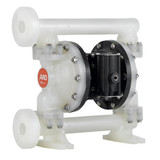 1” DIAPHRAGM PUMP, 53 GPM MAX, NON-METALLIC, POLY CENTER, POLY MANIFOLDS (SIDE FLANGED), SS HARDWARE, POLY SEAT, SANTOPRENE BALL / DIAPHRAGM (ARO-PD10P-FPS-PAA)