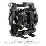 1” DIAPHRAGM PUMP, 52 GPM MAX, METALLIC, ALUM CENTER, SS MANIFOLDS, SS HARDWARE, SS SEAT, PTFE BALL / DIAPHRAGM (ARO-PD10A-ASS-STT-&)
