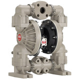 2" DIAPHRAGM PUMP, 145 GPM MAX, NON-METALLIC, CAST IRON CENTER, POLY 3PC MANIFOLDS (CENTER FLANGED), SS HARDWARE, POLY SEAT, PTFE BALL / DIAPHRAGM (ARO-6662B3-344-C)