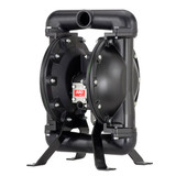 1-1/2" DIAPHRAGM PUMP, 90 GPM MAX, METALLIC, ALUM CENTER, SS MANIFOLDS, SS SEAT, PTFE BALL / DIAPHRAGM (ARO-666151-244-C)