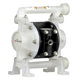 3/8" DIAPHRAGM PUMP, 10.6 GPM MAX, NON METALLIC, POLY CENTER / MANIFOLDS, SS HARDWARE, POLY SEAT, SANTOPRENE BALL / DIAPHRAGM (ARO-PD03P-APS-PAA)