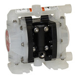 1/4" DIAPHRAGM PUMP, 5.3 GPM MAX, NON METALLIC, POLY CENTER / MANIFOLDS, SS HARDWARE, POLY SEAT, SANTOPRENE BALL / DIAPHRAGM (ARO-PD01P-HPS-PAA-A-@)