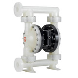 2" DIAPHRAGM PUMP, 184 GPM MAX, NON-METALLIC, POLY CENTER / MANIFOLDS (SIDE FLANGED), SS HARDWARE, POLY SEAT, SANTOPRENE BALL / DIAPHRAGM (ARO-PD20P-FPS-PAA)