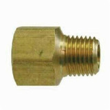 BRASS EXTENDER ADAPTER HEX 3/8" FPT X 1/4" MPT  (MID-28-193L)