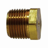 BRASS BARSTOCK FITTING PLUG HEX SOLID 3/8"  (MID-28-203S)