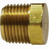 BRASS BARSTOCK FITTING PLUG HEX CORED 1/2"  (MID-28-204)