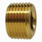 BRASS BARSTOCK FITTING PLUG COUNTERSUNK HEX HEAD 3/4"  (MID-28-097)