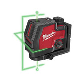 LASER CROSS LINE/PLUMB POINTS GREEN USB RECHARGABLE (MIL-3522-21)