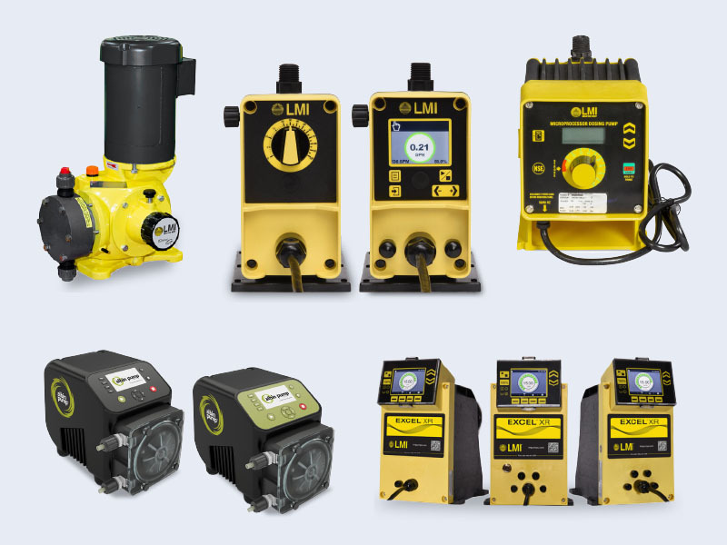 Metering pumps by LMI and Albin