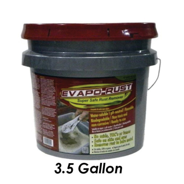 Evapo-Rust ER013K (ER013): Evapo-Rust Rust Remover Cleaning Kit  Includes:  5-Gallon Rust Remover, 7-Quart Drain Pan, X-Large Nitrile Gloves, Safety  Glasses, 3-Piece Wire Brush Set, 20-Piece Engine Brush Kit, Cotton Shop  Rags 