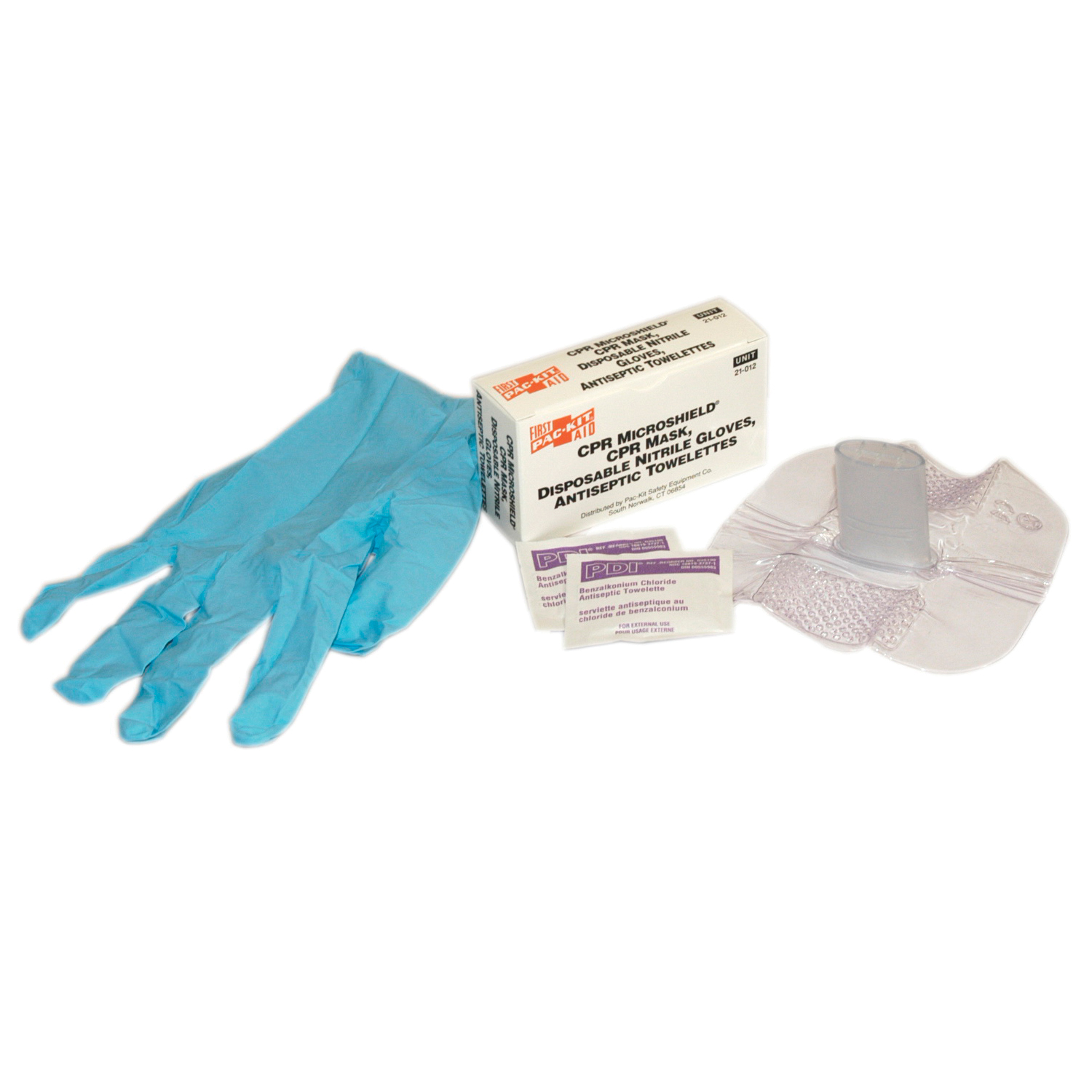 CPR MICROSHIELD, GLOVES AND ANTISPETIC WIPES KIT (FAO-21-012)