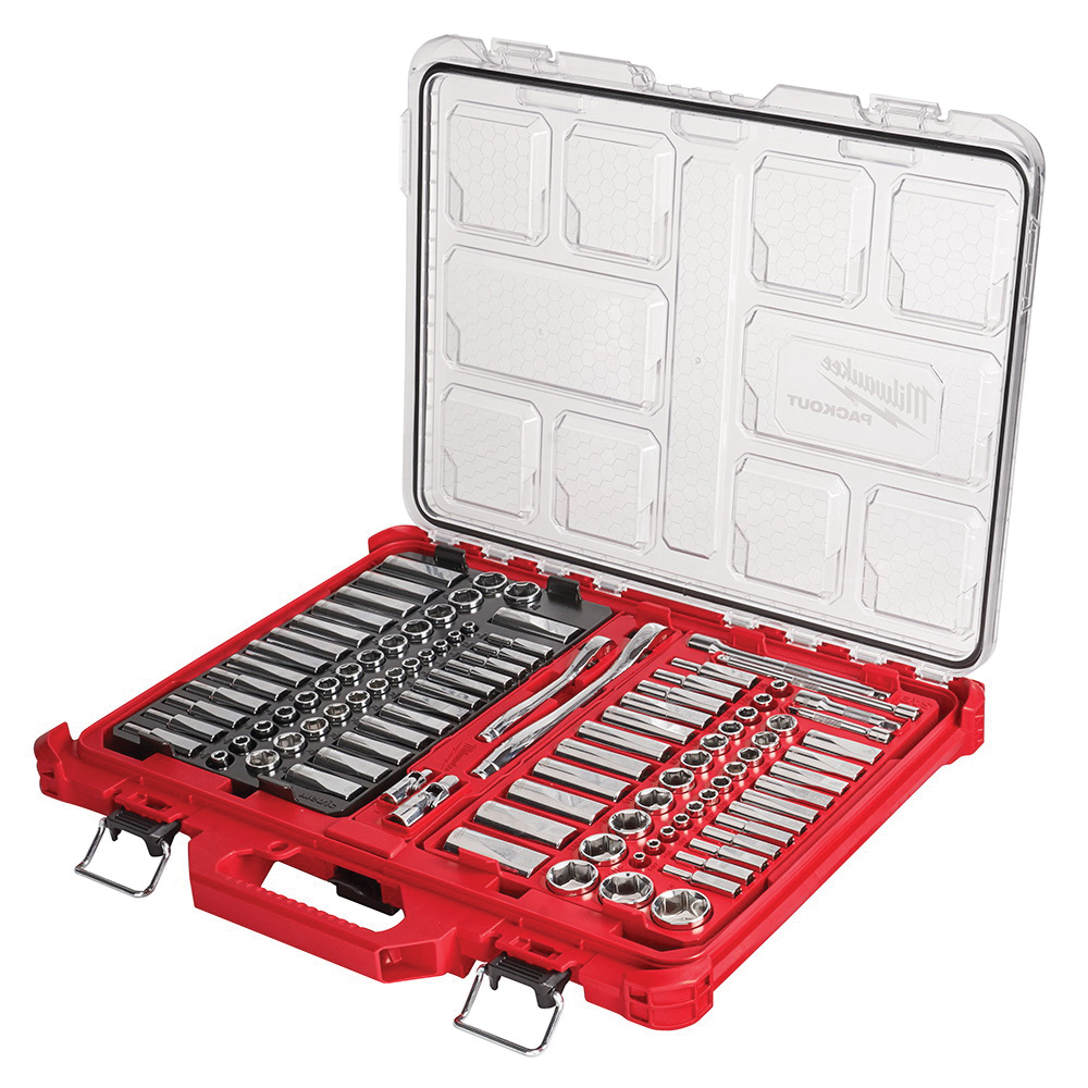 SOCKET AND RATCHET SET METRIC AND SAE 106 PC W/PACKOUT ORGANIZER 1