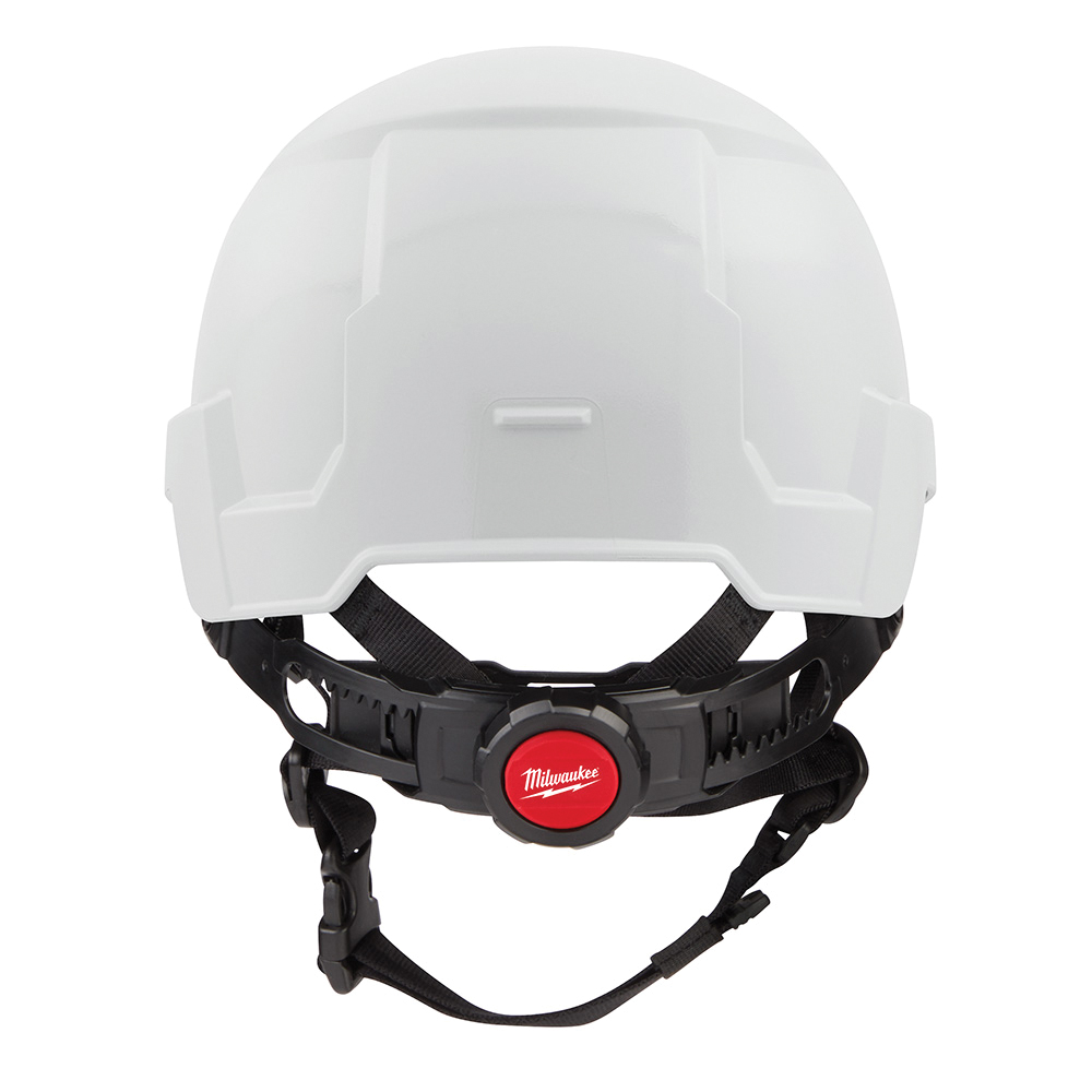 HELMET SAFETY WHITE FRONT BRIM CLASS E W/ BOLT (MIL-48-73-1321