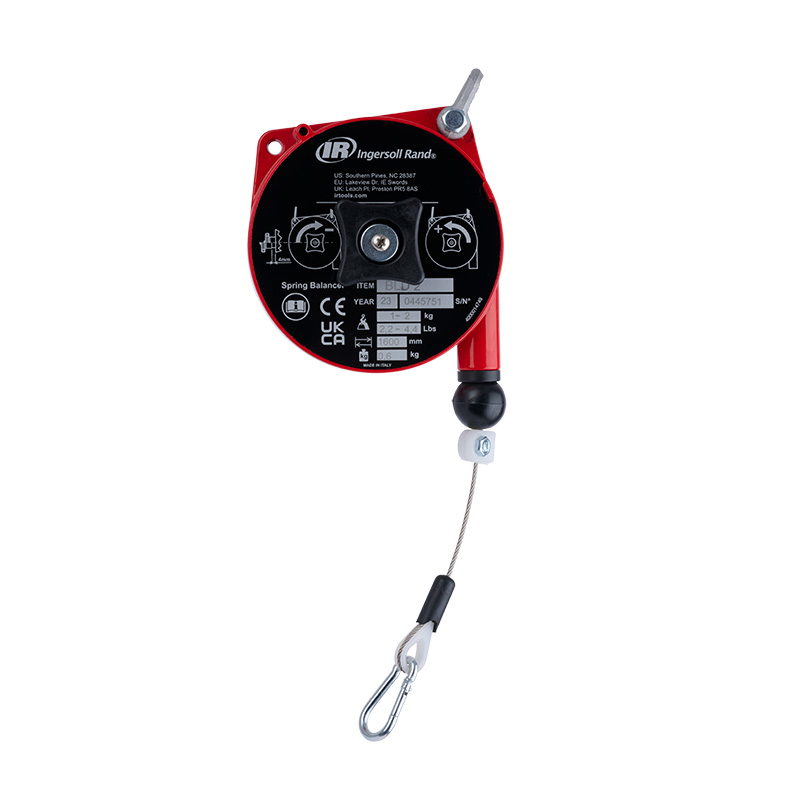 SPRING BALANCER, LIGHT-DUTY, 2.2-4.4 LB CAPACITY, 5.2 FT LIFT (ING