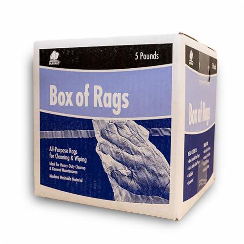 White Heavy Duty Cotton Rags - 50 LB Box