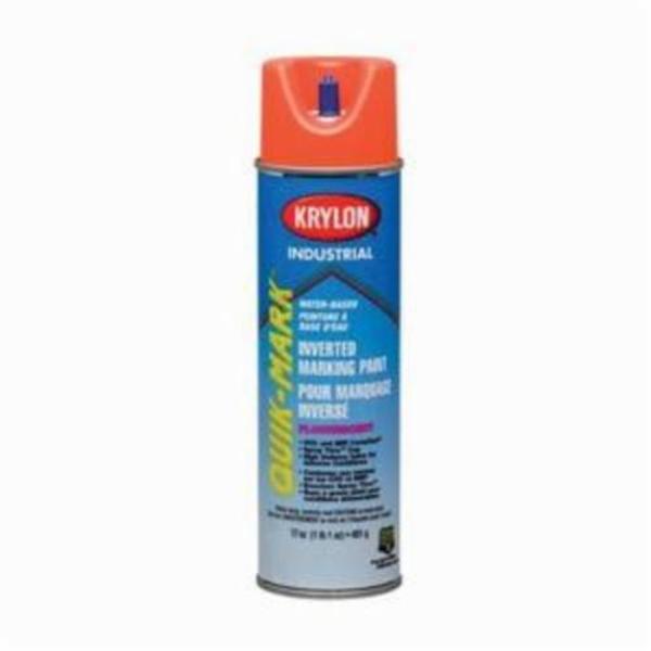 Krylon Quik-Mark 17 oz. Water-Based Inverted Marking Paint, Fluorescent Caution Blue