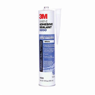 3M Marine Adhesive Sealant 5200, White, 10 oz Cartridge (06500)