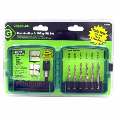 Titanium Combination Drill Tap Bits Set Sae 6 32nc 8 32