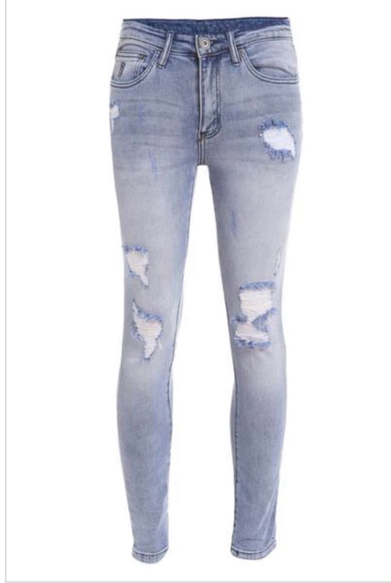 BBLUE DISTRESSED VEGAN JEAN BBLUE DISTRESSED VEGAN JEAN
