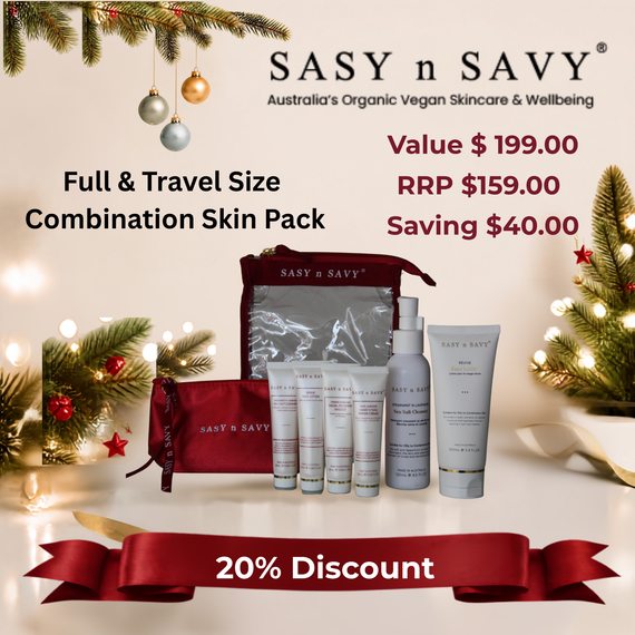 Christmas Sasy n Savy Full and Travel Size Combination Skin Pack