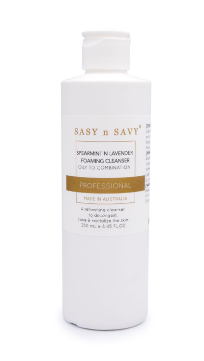 Spearmint n Lavender Sea Salt Foaming Cleanser 250ml Professional