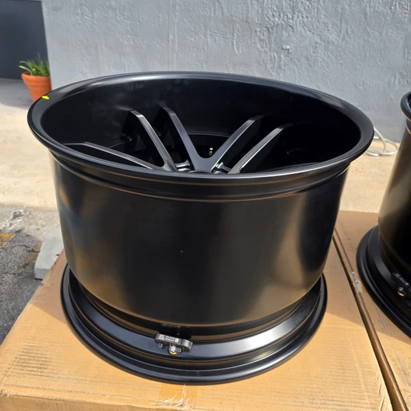 DEEP LIP SPLIT 5  WIDE BODY CUSTOM: FULL FORGED F9911 DL 20X12.5 345/30 REARS PACKAGE