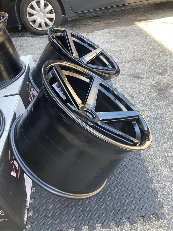 ROTARY FORGED WHEELS RFS1.7 BLACK 20X11, 20X12 NEGATIVE OFFSET FOR DODGE WIDE BODY