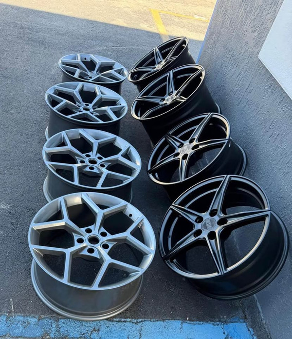 XO SPARTAN 5 SPOKE SATIN BLACK 19X9, 20X11 AVAILABLE FOR CORVETTE C8, CADDILLAC CTS/CTS-V COUPE, PONTIAC G8, CHEVY SS; ALSO HAVE 5X114.3 FOR MUSTANG, Q50 AND MORE