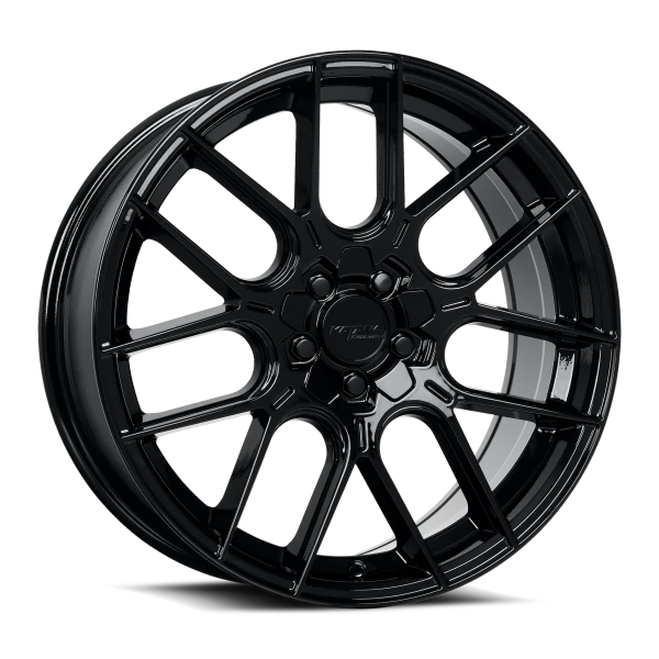 KR04 GLOSSY BLACK 18X8   5X100/5X114