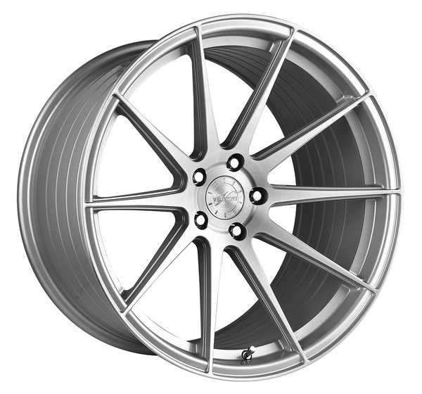 CUSTOM: VERTINI RF1.3 SILVER MACHINED 20X9, 20X10.5 - HANKOOK V12  255, 285 COMPLETE WHEEL-TIRE PACKAGE