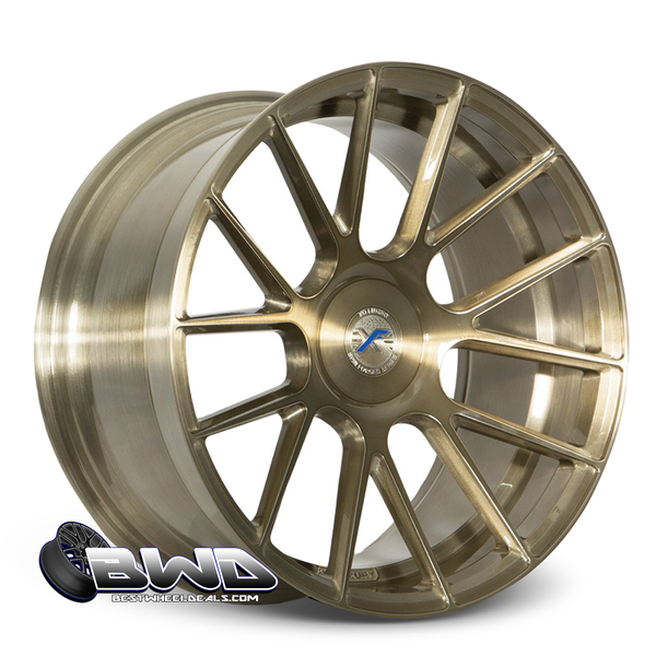 XO XF1 Brushed Gold Wheels | BestWheelDeals | Order Your Set Today