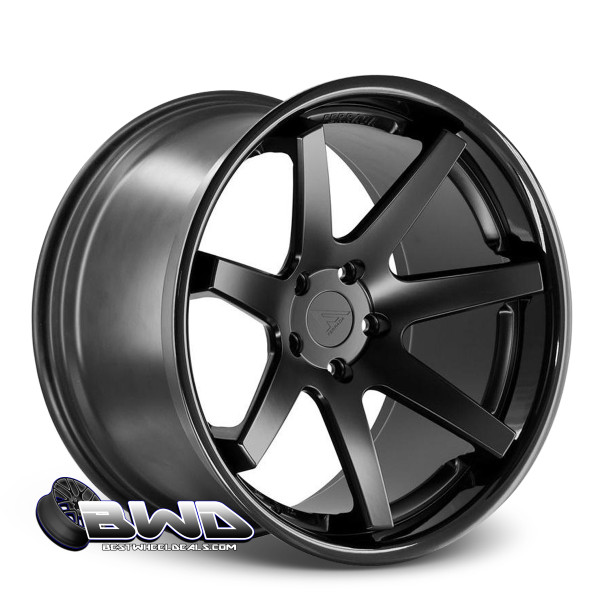 Ferrada FR1 Matte Black Polished Black Lip Wheels | BestWheelDeals