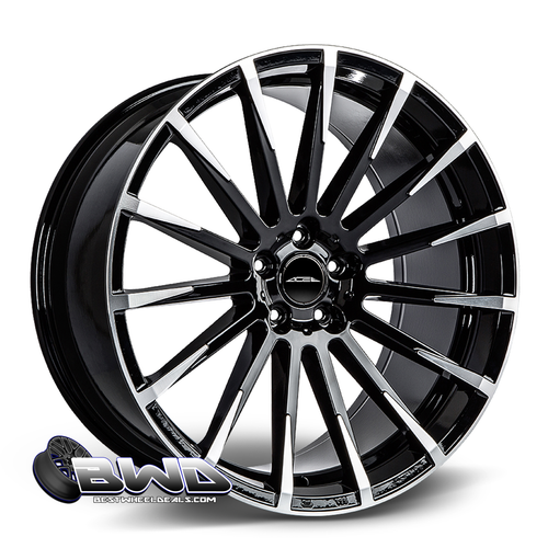 ACE Alloy Devotion Gloss Black Machined Wheels | BestWheelDeals | Order ...