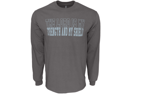 Men's Psalm 28:7-01 Long Sleeve T-shirt