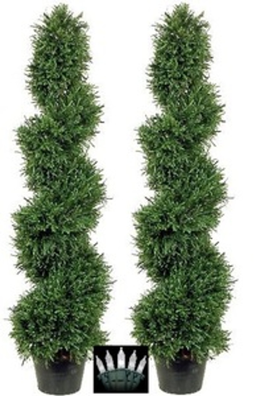 Artificial Spiral Trees Outdoor Artificial Rosemary Topiary
