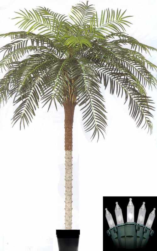 10 Foot Artificial Palm Tree with Lights Large Fake Tree