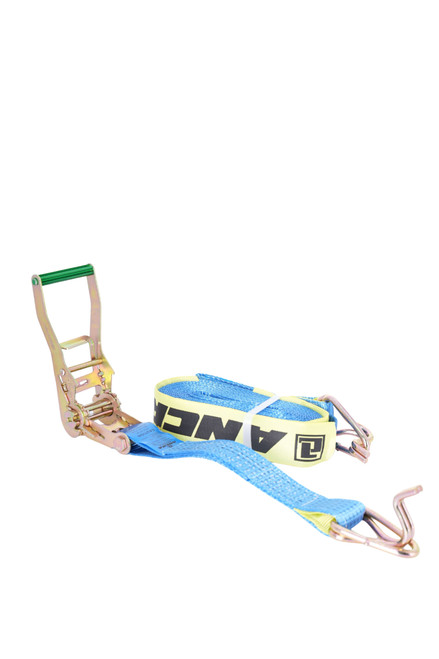 Ratchet tie down strap 9m blue