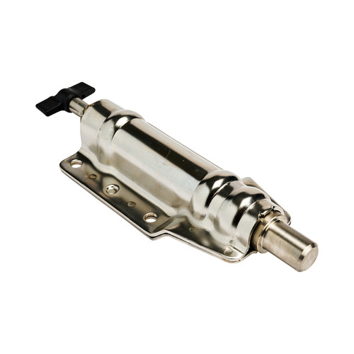 Drop wall side lock stainless steel silver