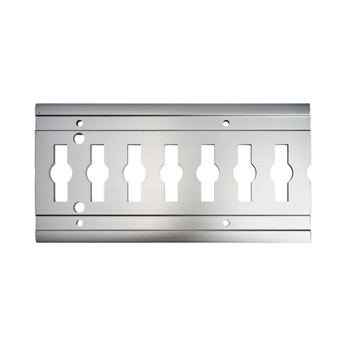 Cargo track combi-rail recessed E & F silver