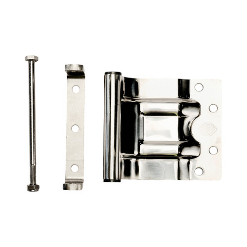 Rear hinge suits 80mm wall silver