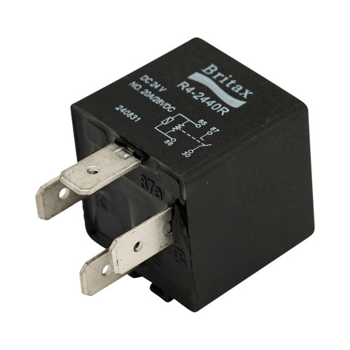 Relay 24V 4 pin 40 AMP black