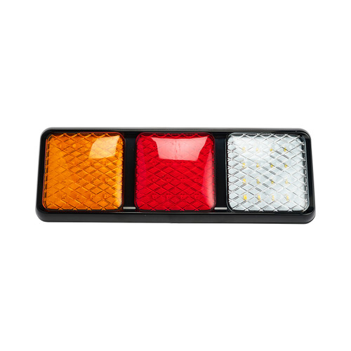 External light rear combination amber/red/clear