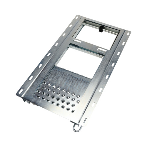 Ladder pullout with platform silver
