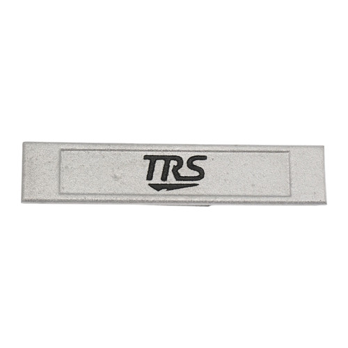 Step end cap plank TRS branded silver