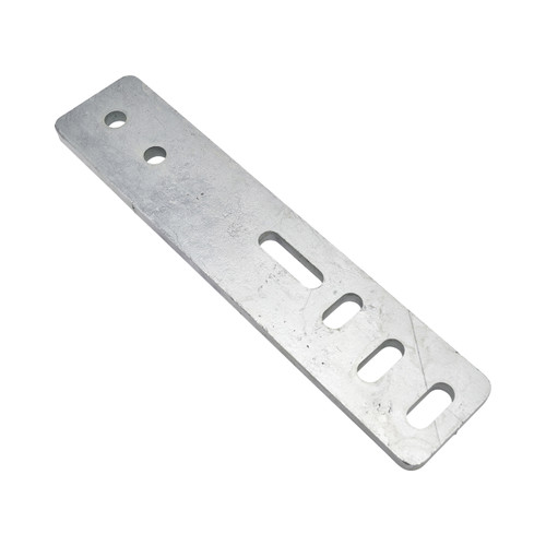 Body mounting plate 355mm silver